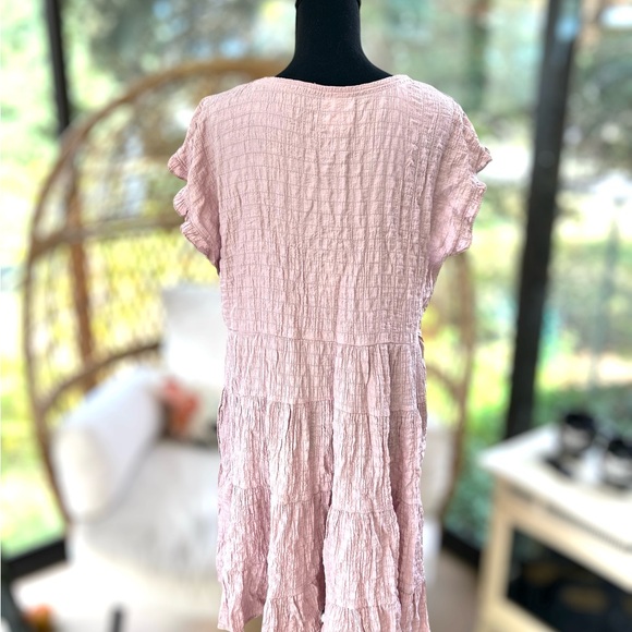 Knox Rose Target - Tunic Dress - Ruffle Sleeves - Loose - Pink Rose Color NWT - Picture 3 of 5